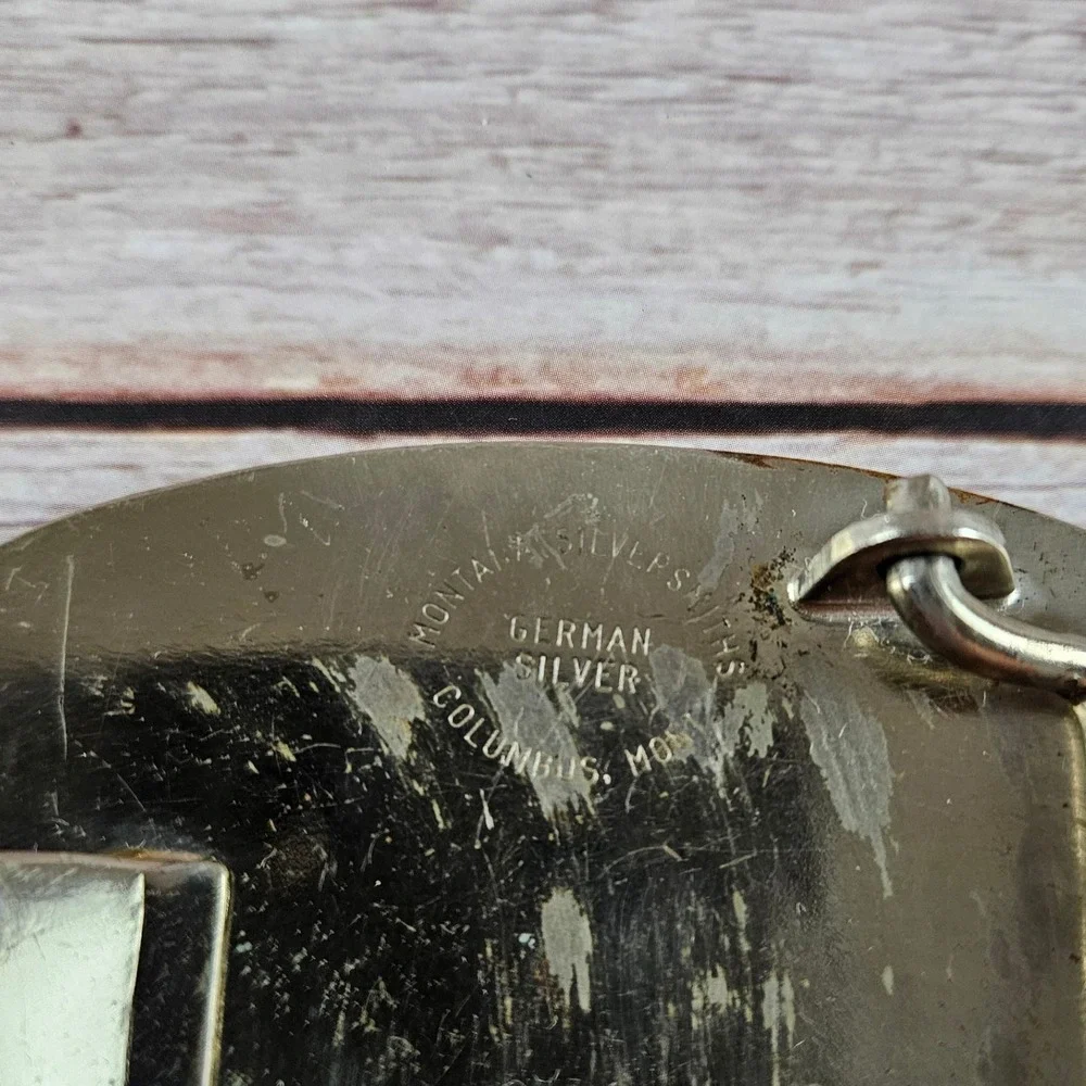 Montana Silversmiths‎ World Hospitality Ltd. Inc. Vintage Buckle German silver